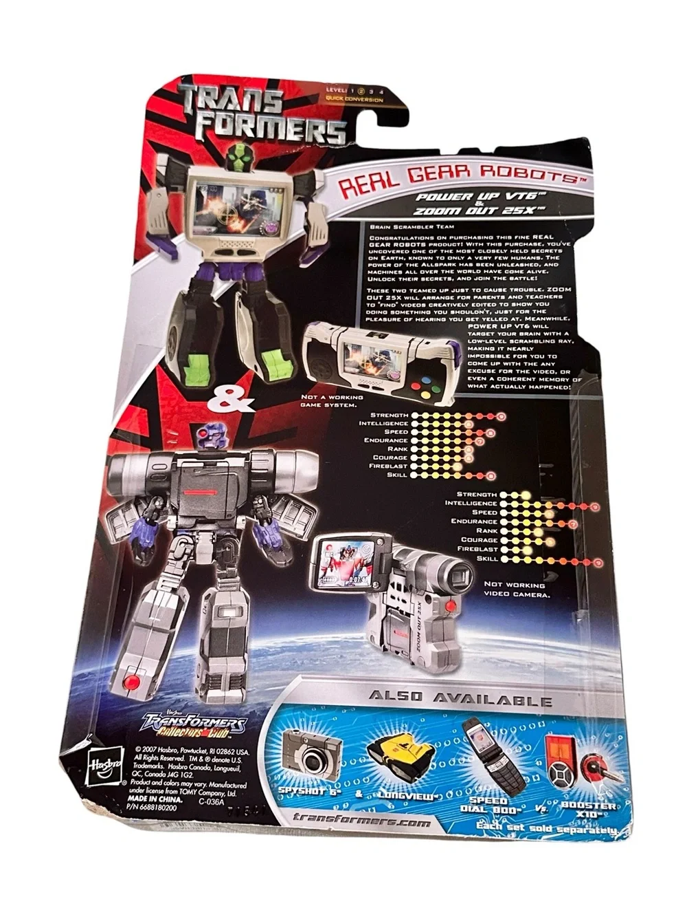 Transformers Brain Scrambler Team Power Up VT6 Zoom Out 25X Action Toy